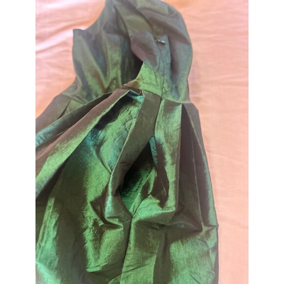 WICKED Hunter Green Shimmer Dress Size 12 Bow Detail Witchy Ballet Core Whimsy - Picture 11 of 15